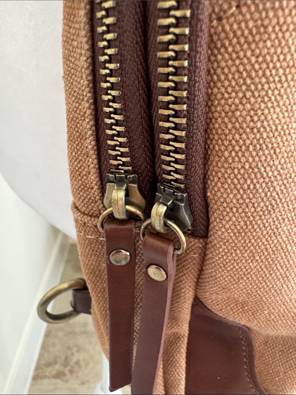 Antik Kraft Crossbody Sling-Samara Cotton Canvas in Tan/Camel Unisex - Picture 12 of 15
